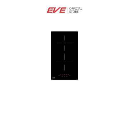 ชุดเซต เตาฝังแม่เหล็กไฟฟ้า 2 หัว+ เครื่องดูดควัน แบบฝังรางเลื่อน EVE รุ่น HB30-2IND294/TC + HS-BKT62C-60 ขนาด 60 ซม สีดำ _1